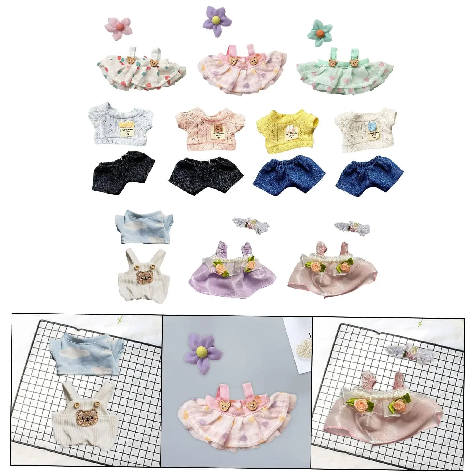 Mini vestiti per bambole, abiti per bambole, costumi creativi, eleganti e comodi