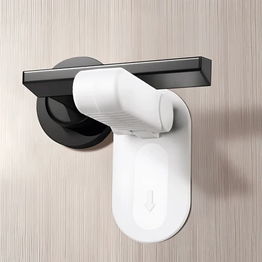 Serratura Universale per Porte Anti-Apertura, Chiusura di Sicurezza per Bambini, Senza Foratura, Multifunzione, con Bottone Nascosto per la Sicurezza Domestica