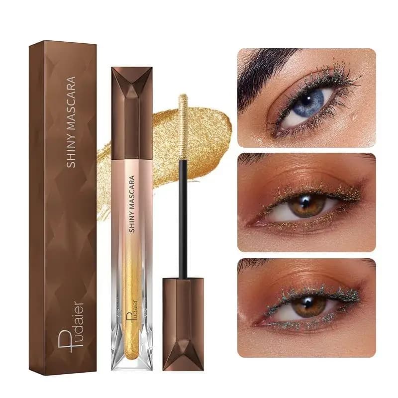 Waterproof Glitter Mascare Curling Anti Sweat Curling Long Life Enhancer for Eyelash Eyebrow Glossy Beauty