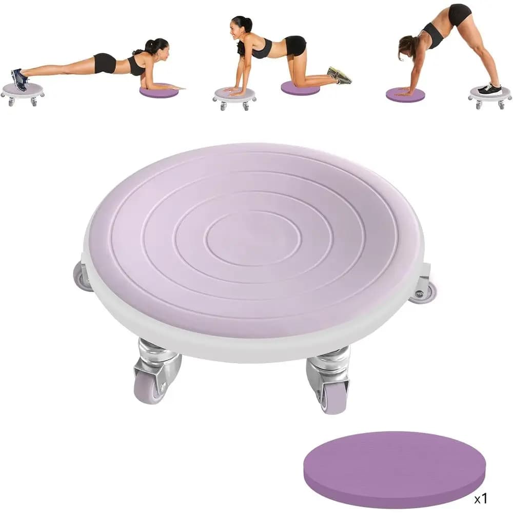 360 ° Silent Abdominal Roller with Knee Pads for Core Strength Training and Home Abdominals