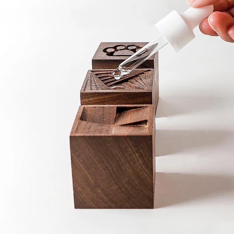 1 pz olio essenziale diffusore di aromaterapia diffusore di aromi in legno fragranza ecologica diffuso legno di noce carico auto artigianato
