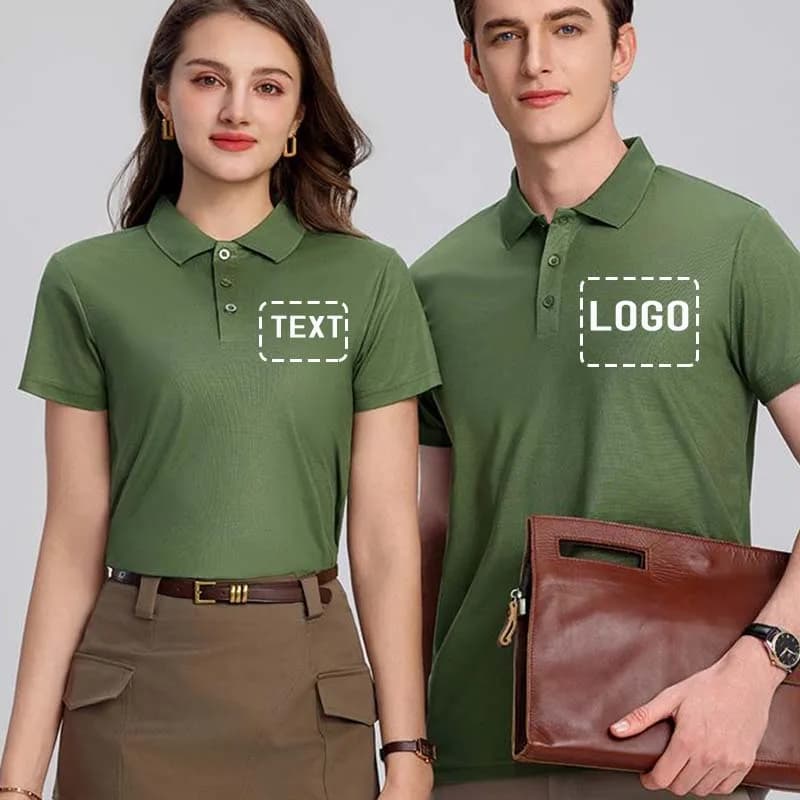 Size EU POLO LOGO Customized Men's Polo Shorts Summer Men's Sleeve Polo Business Luxury Men Tee Shirt Print LOGO SS-2566