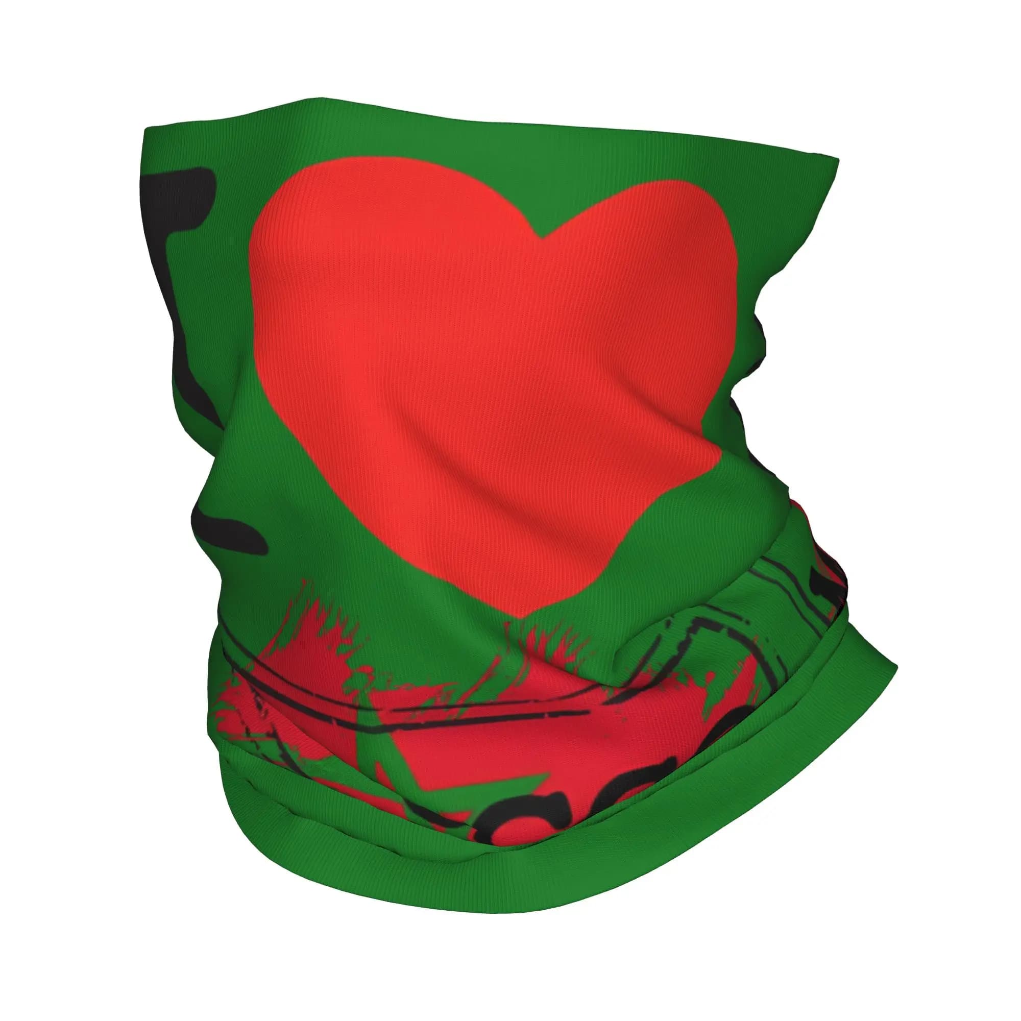 I love morocco Merch Bandana Copricollo Sciarpa per il viso Maschera calda antivento per uomo e donna