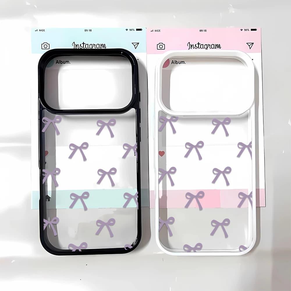 Phone Case Aesthetic Matte Flexible Soft Ribbon Style Bow Cute for iPhone Air Best Cool Max 13 11 17 14 12 16 Plus Pro 15