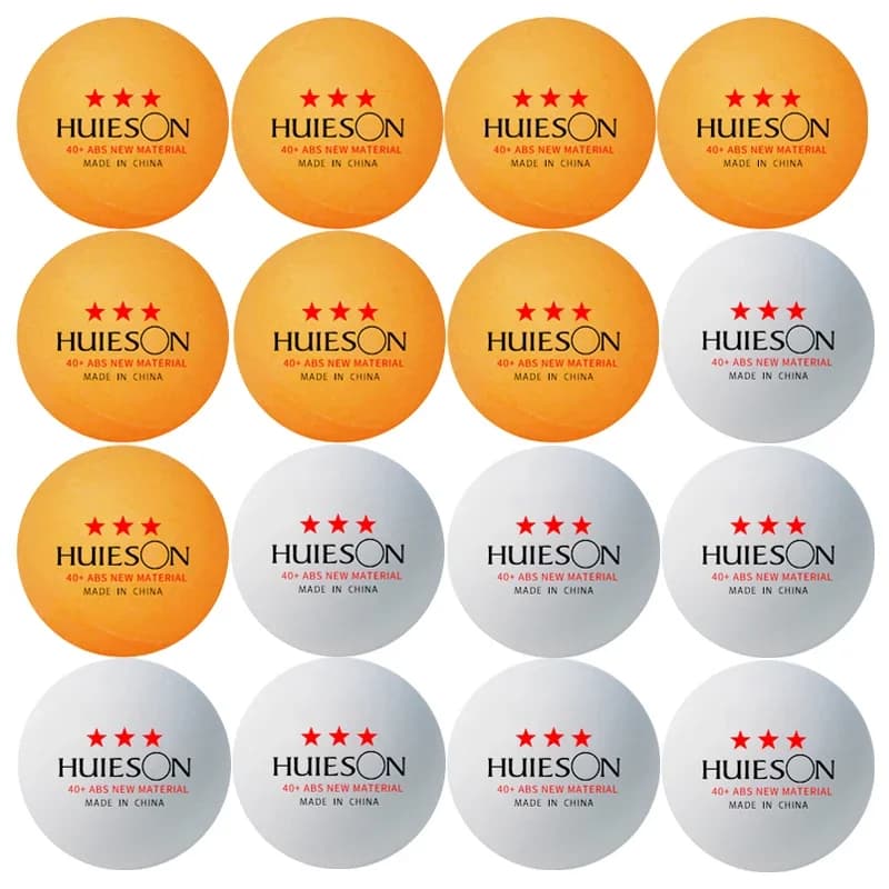 Palline da Ping Pong HUIESON 3 Stelle in ABS Nuovo Materiale 40+ ad Alto Rimbalzo, Palline Professionali da Tennis da Tavolo per Allenamento e Competizioni di Club