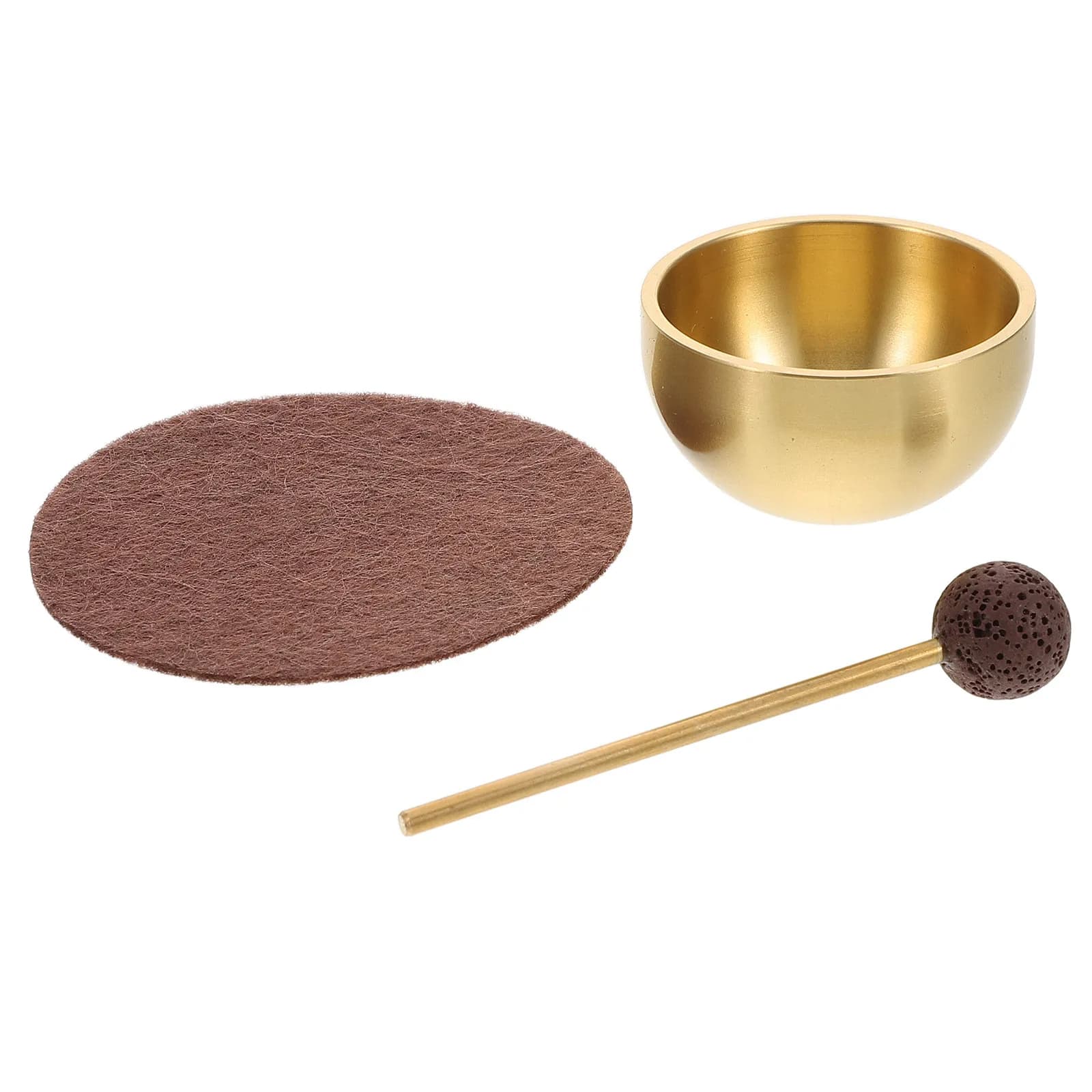 1Set Decorative Meditation Singing Bowl Set Portable Sound Bowls for Chanting Mindfulness Centering Calming Energy
