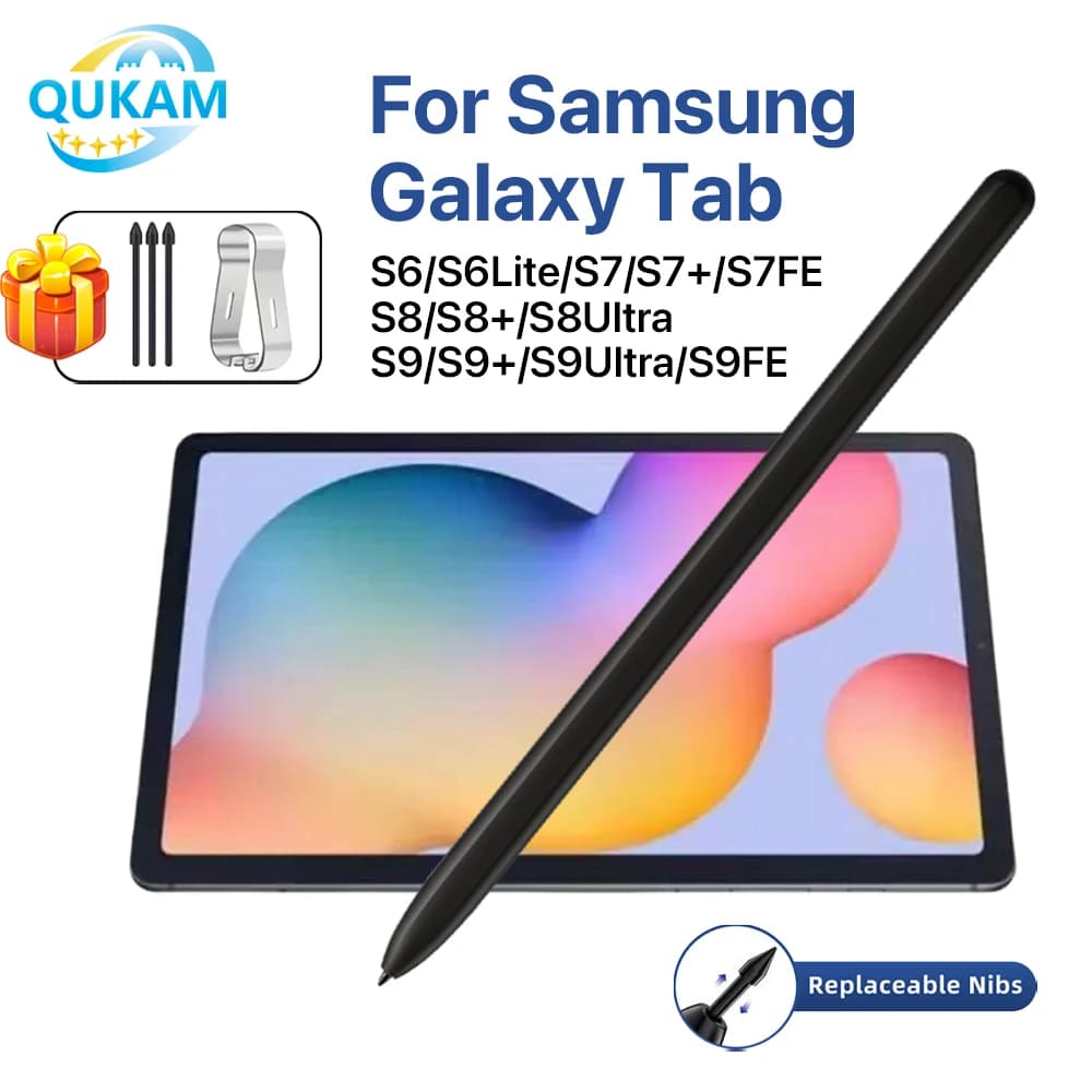 Penna Stilo Magnetica 2026 per Samsung Galaxy Tab S6 Lite S7 FE S8 Plus S9 Ultra con Sensore di Pressione e Gomma Cancellatrice, Senza Bluetooth