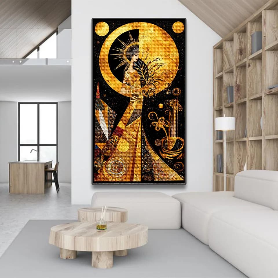 Abstract Art Beauty Embroidery DIY Diamond Painting Art Kit 5D Square Round Rhinestone Handmade Cross Stitch Mosaic Home Decor
