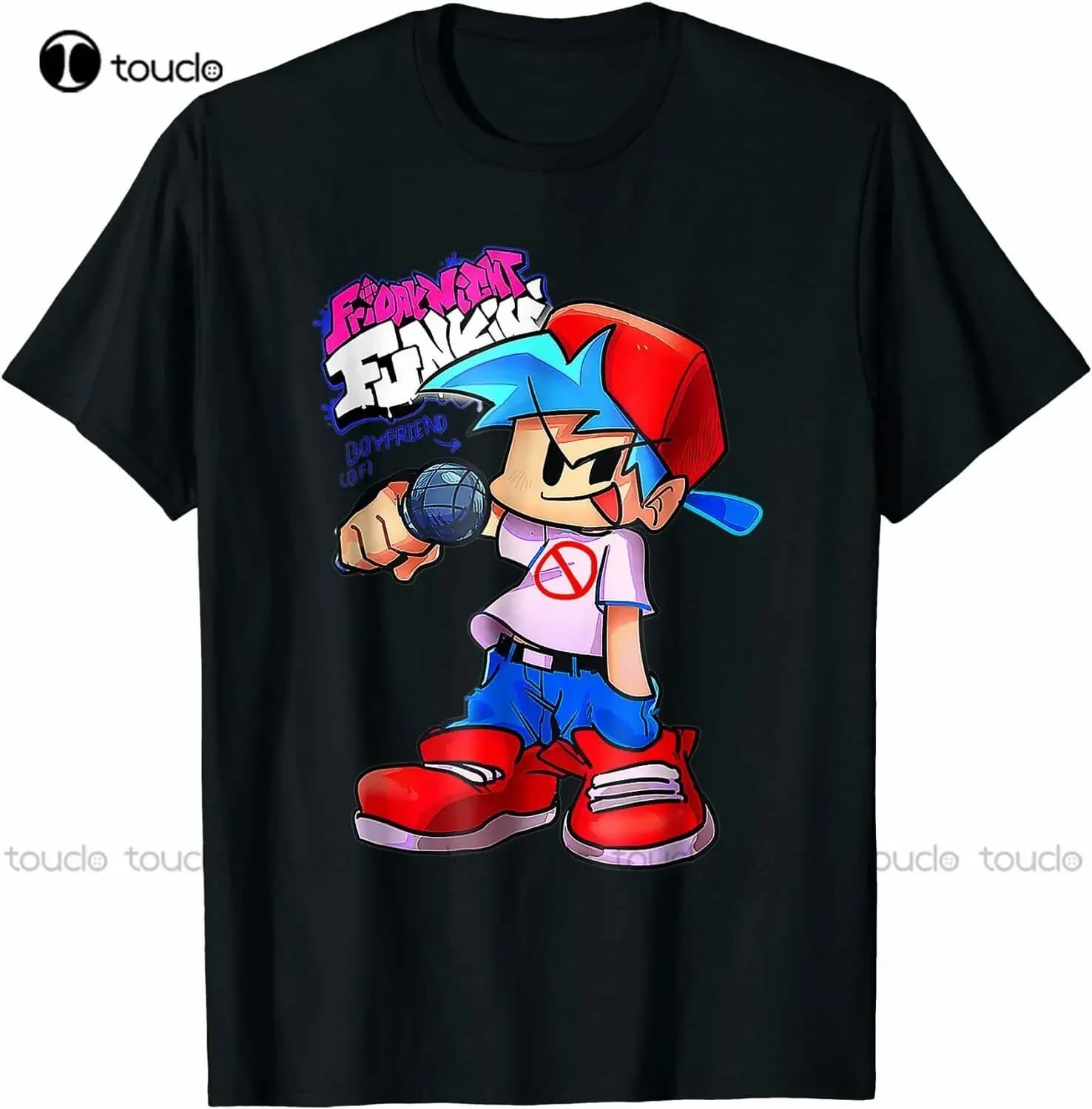 New Friday Game Night Funkin Boyfriend T-shirt Camicia da golf da uomo T-shirt in cotone Xs-5XL Moda unisex Divertente Harajuku Streetwear Tshirt