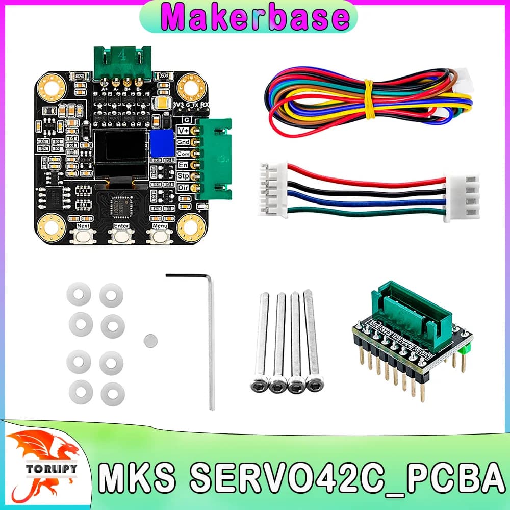 Makerbase MKS SERVO42C PCBA NEMA17 driver del motore passo-passo ad anello chiuso Le parti della stampante 3D CNC impediscono di perdere passi per Gen_L SGen_L
