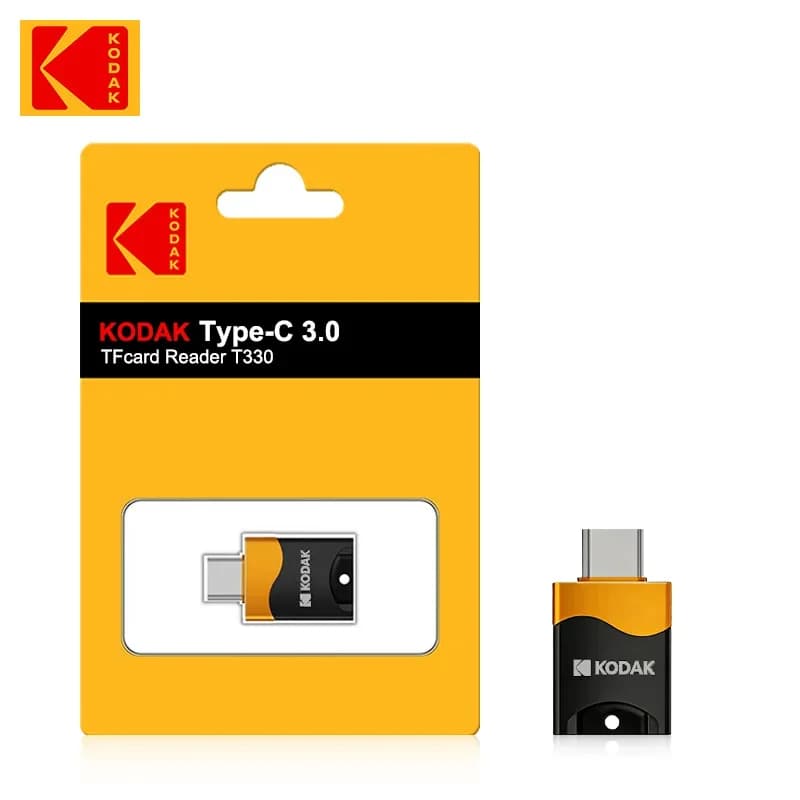 KODAK T330 Micro SD Card Reader Type-C TF Memory Card High-speed OTG Adapter Suitable for Mobile Phones Tablets & Computer