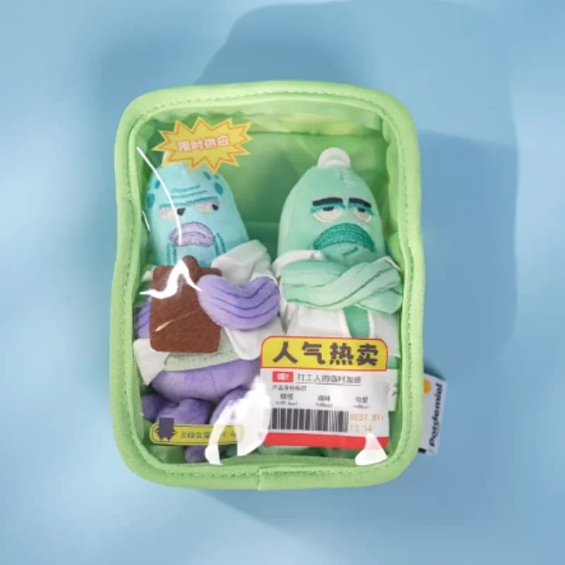 Disponibile Originale Potdemiel Spongebob Squarepants Bikini Bottom Resident Divertente Peluche Morning Rush Fish Platter Portamonete Regalo