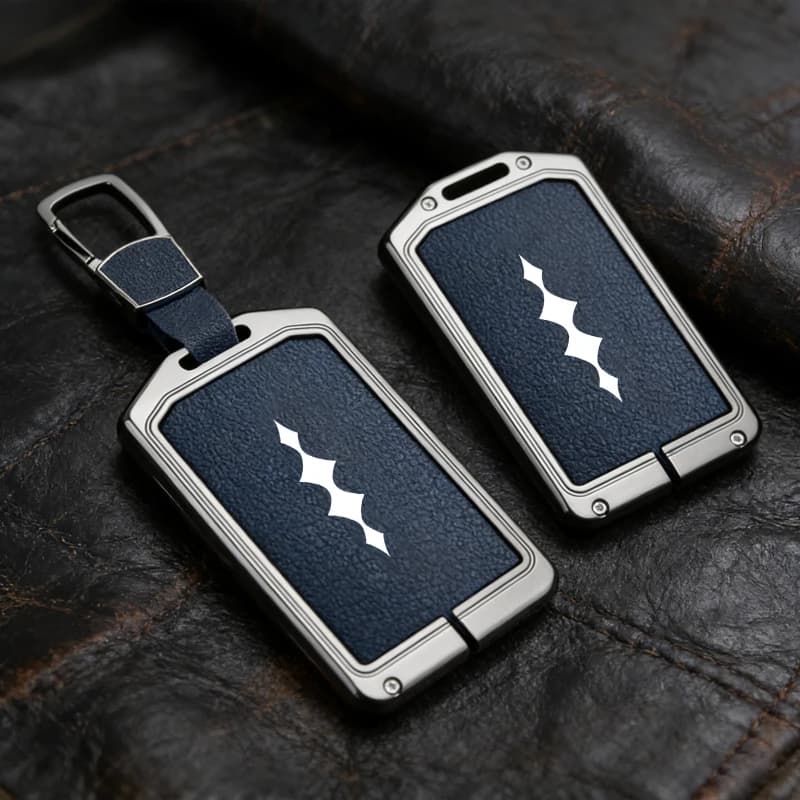 Car Zinc Alloy Leather NFC Card Remote Key Cover Case Protector Holder Shell For BYD Leopard 5 8 3 7 2023-2024 2025 Accessories