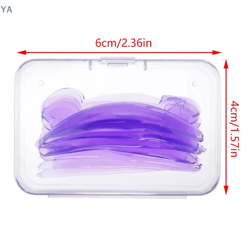 4 Bearings Silicone Bearing Patch for Lash Lift, 3D Eyelash Patch, Application Tools for Permanent and Extension Eyelashes