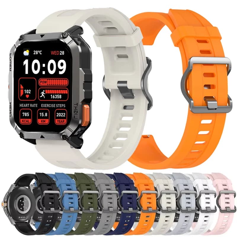 Cinturino in silicone da 22 mm per braccialetto Smartwatch Blackview W60 per cinturino da polso sportivo Blackview W90Pro W80Pro W70Pro W50 W50Pro X20