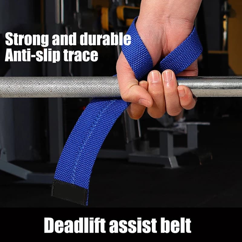 New 1Pair Gym Lifting Straps Weight Lifting Wrist Weight Belt Body Building Gloves For Women Men Fitness Crossfit Barbells Power