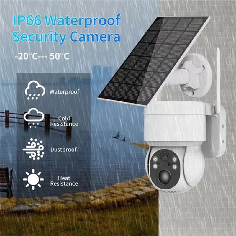 2MP 1080P iCsee APP Energia solare Telecamera IP a basso consumo Full Color AI Umanoide Sicurezza domestica CCTV Baby Monitor