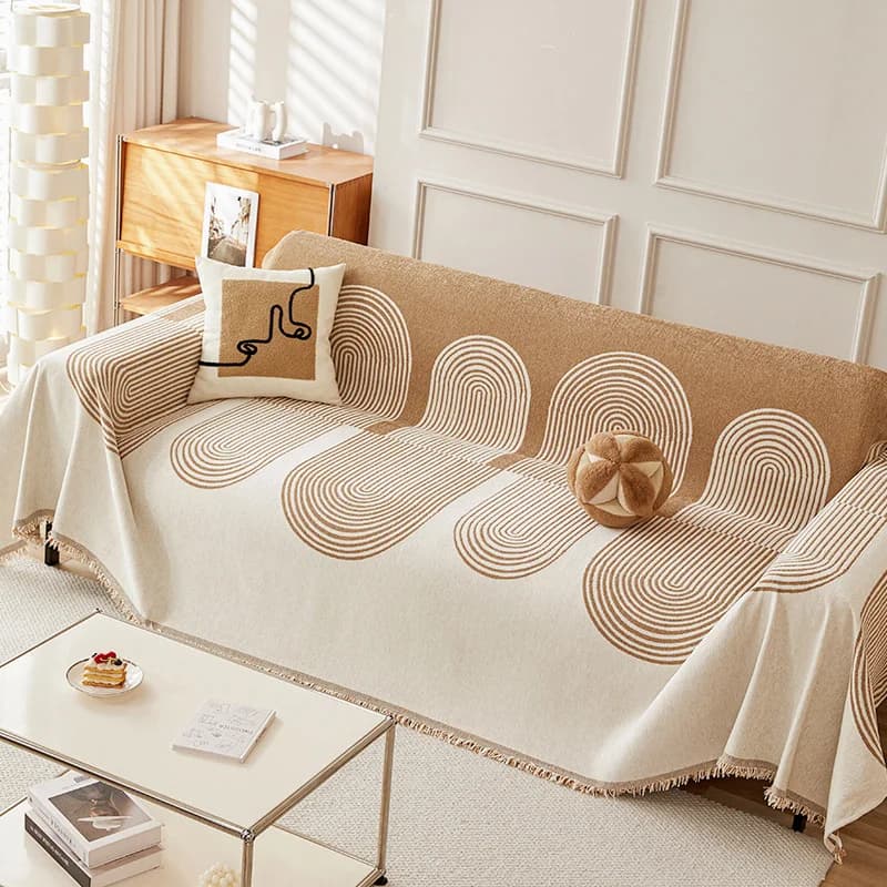 Nordie Nappa Filettatura Coperta Copridivano Quattro Stagioni Polvere Anti-gatto SeratchProtezione Copertura Divano Coperta Tappeto Tappeto Da Viaggio Nappe
