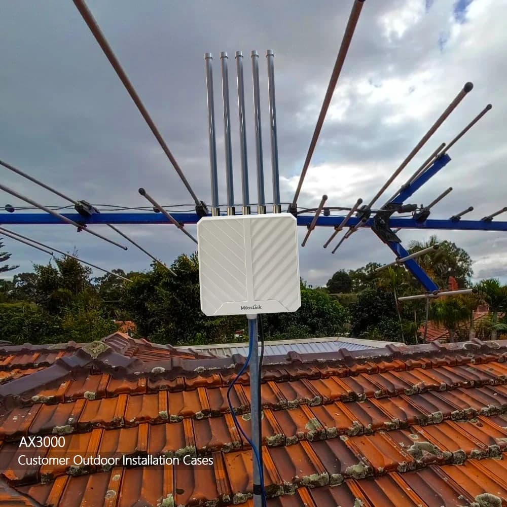 Router AP Wifi6 Industriale OEM, Estensore Wireless Dual Band 3000Mbps a Lunga Distanza 20KM, Ripetitore Wifi per Esterni