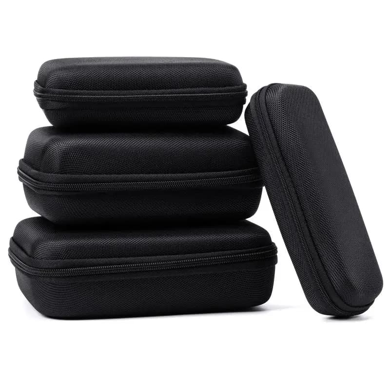 1PC Custodia Rigida in EVA, Mini Borsa Portatile, Custodia Protettiva Nera per Accessori Digitali - F(x)