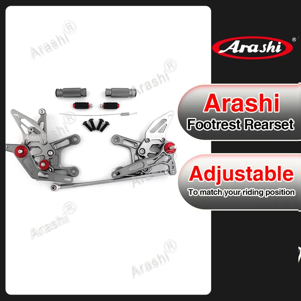 Arashi Pedane Regolabili CNC per Moto NINJA ZX-10R ZX1000 2016-2022, Poggiapiedi per KAWASAKI Ninja ZX10R ZX 1000 ABS