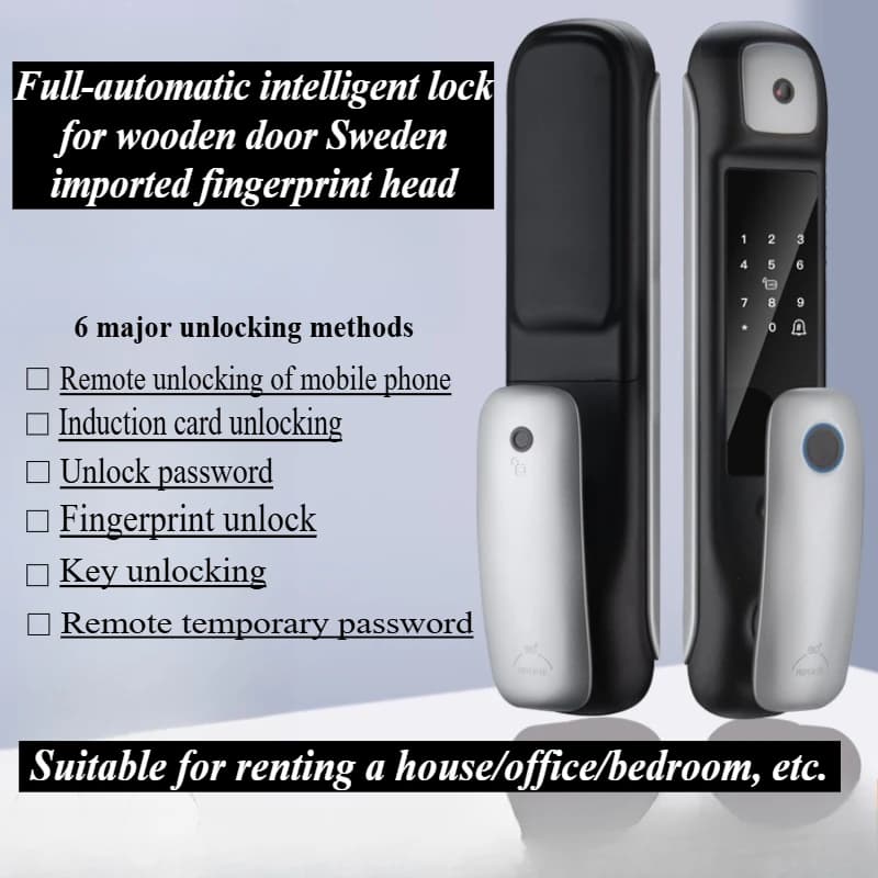 Digital Electronic Lock With Camera Tuya Smart Lock Keyless Biofingerprint Fingerprint Lock with WiFi