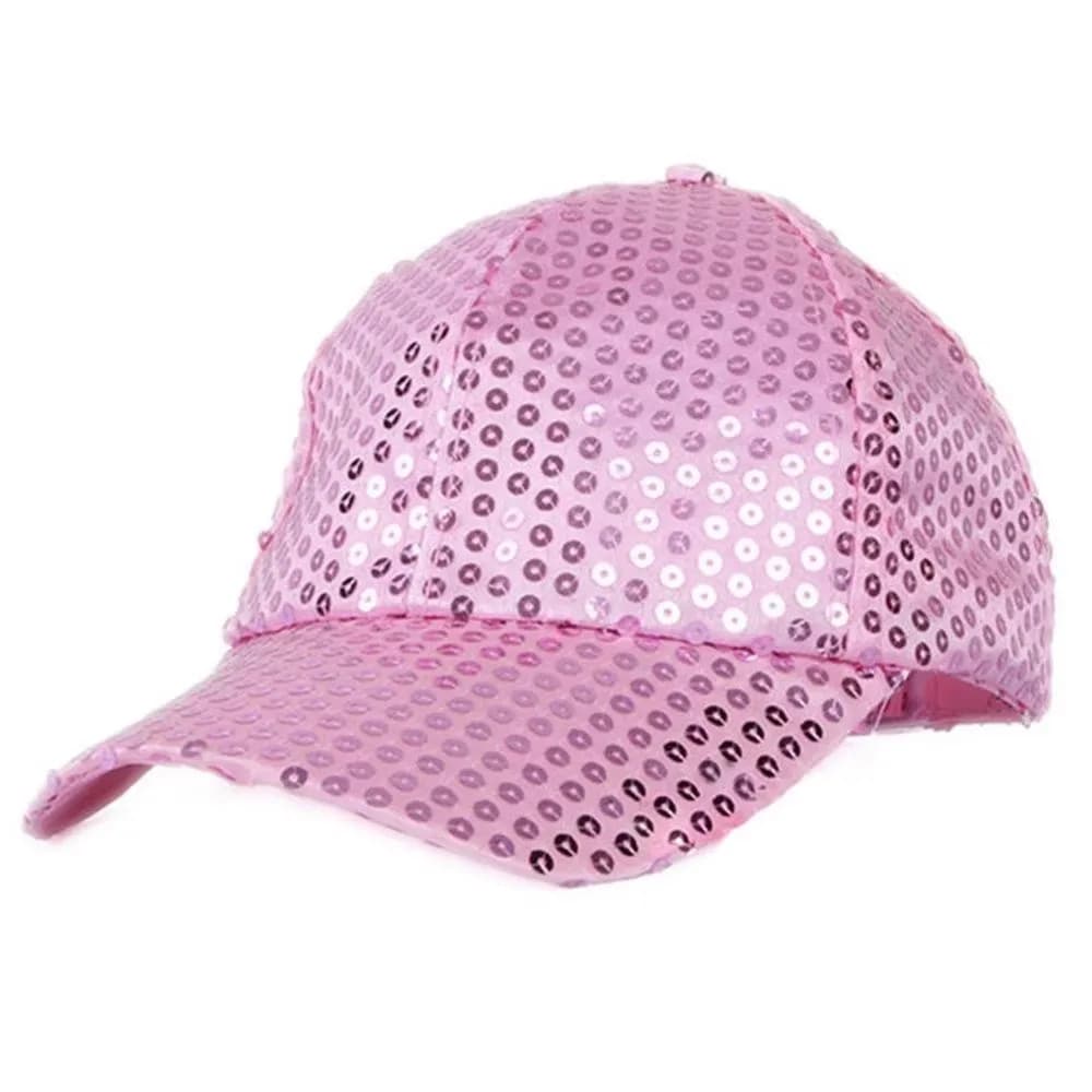 New Sequined Baseball Cap Party Dress Elegant Peaked Cap Glittering Cosplay Performance Prop Party