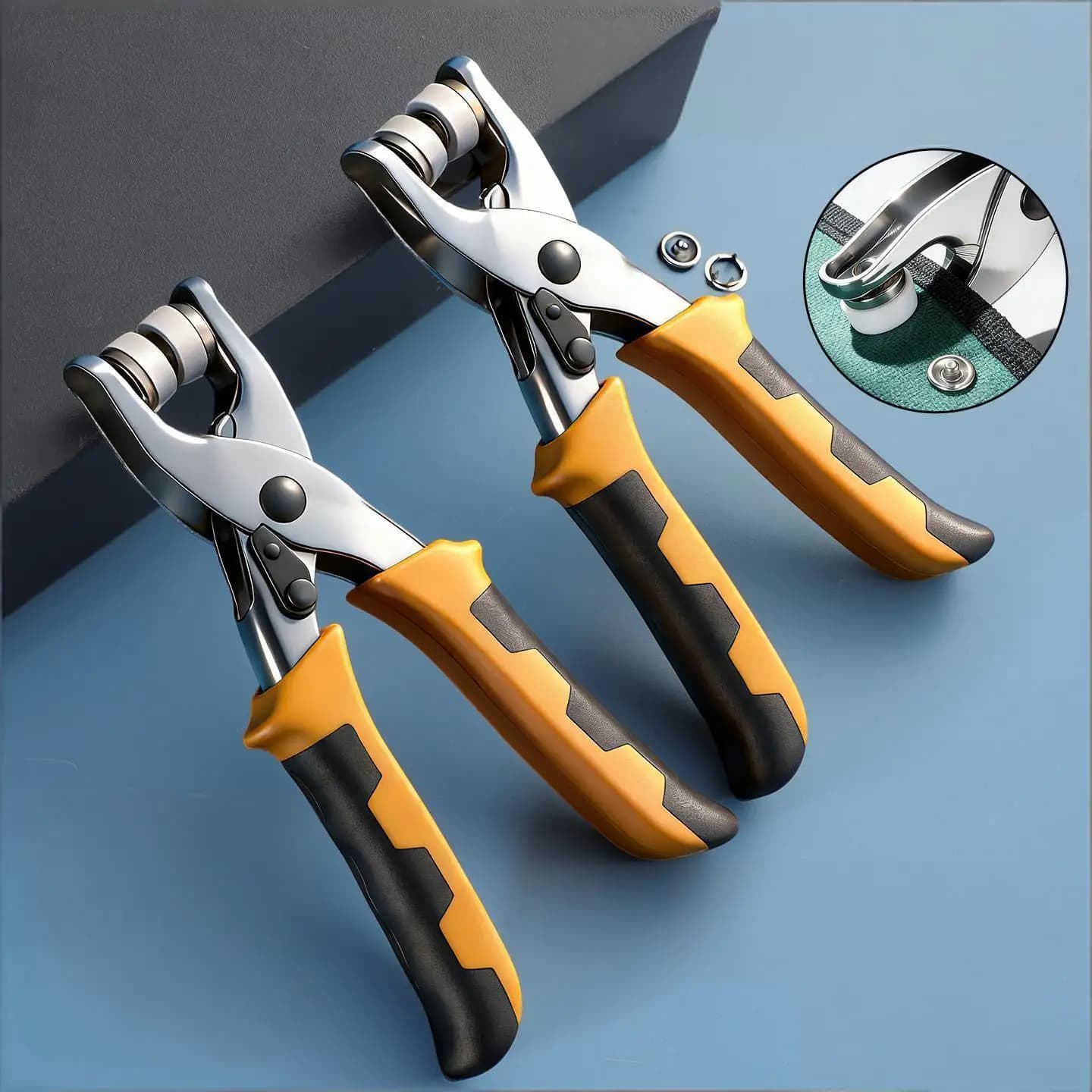 Pinza perforatrice per occhielli in pelle, strumento per forare cinture, pinza per occhielli e bottoni a pressione, ideale per artigianato, fai da te, collari per cani