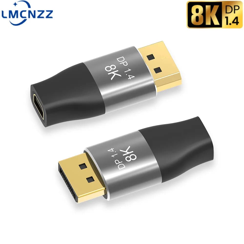 Convertitore accoppiatore adattatore Mini DP bidirezionale 8K@60Hz 4K@144Hz Estensore DP a Mini DP bidirezionale per display Mac Cinema