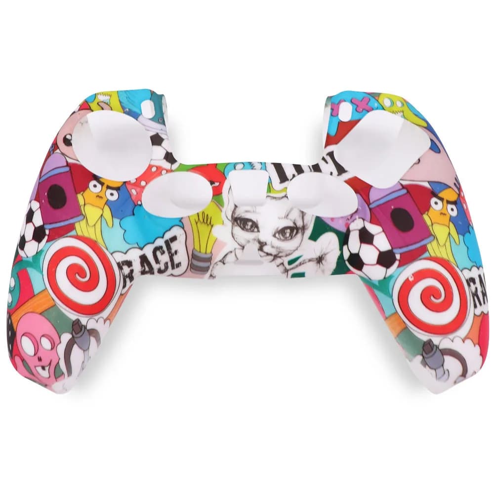 Custodia protettiva in silicone multicolore per controller PS5 Custodia protettiva per gamepad per accessori di gioco per protezione joystick con maniglia PS5