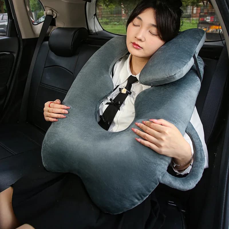 Cuscino da viaggio a forma di U di sicurezza per dormire in auto Cuscino da viaggio per auto Supporto per cuscino per bambini e adulti per cuscini per il collo di sicurezza per seggiolino auto