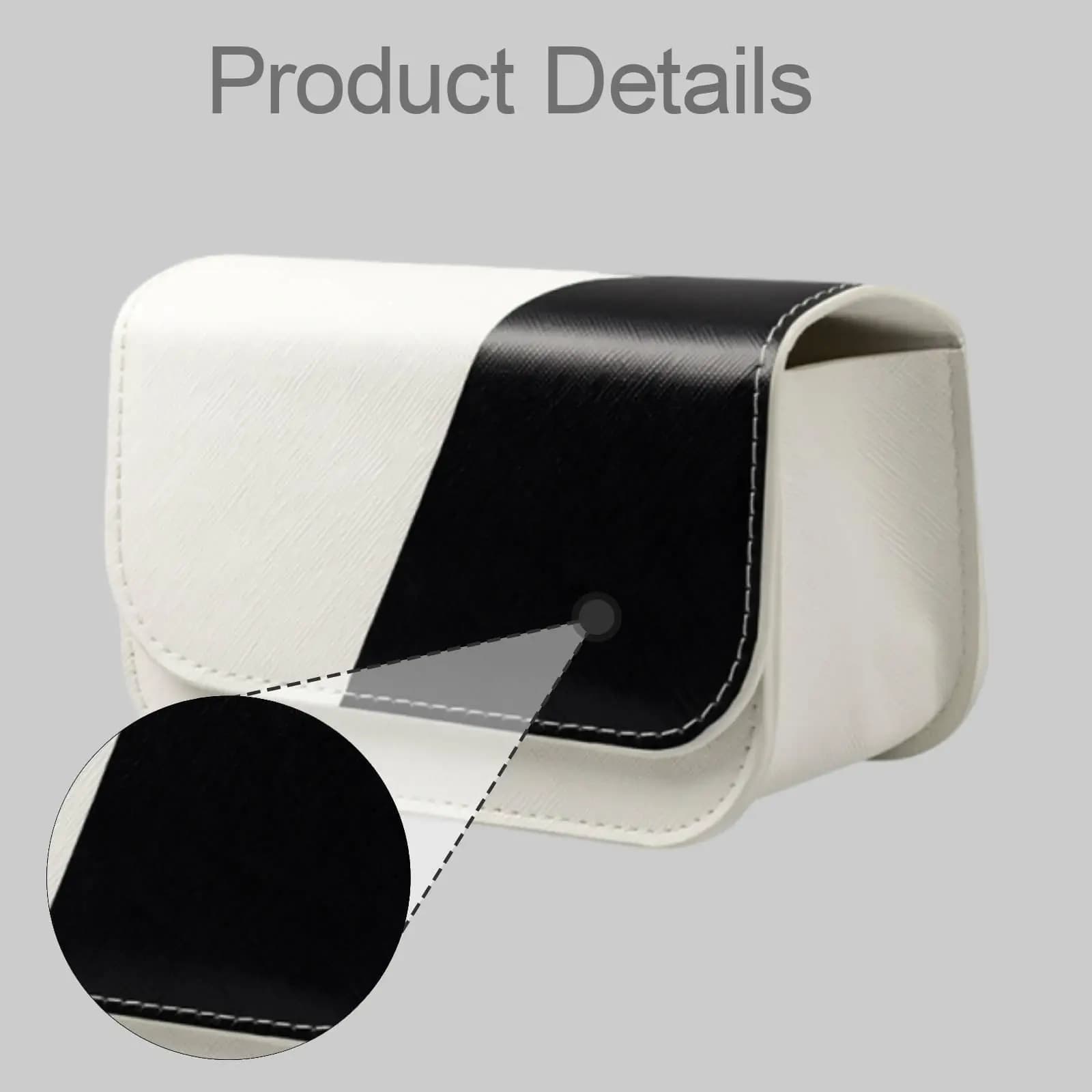 Golf Ball Pouch with Magnetic Closure PU Leather Waterproof Sport Accessory for Women Men Caddy Use