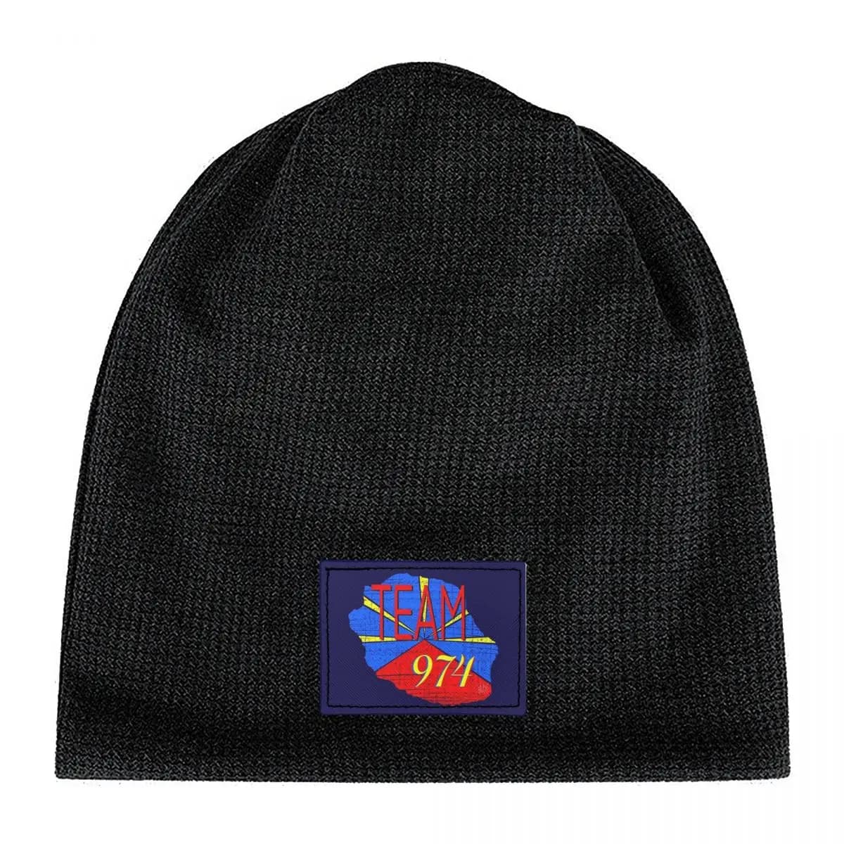 974 Reunion Island Logo Berretto foderato in pile caldo Cappello a cuffia moda Autunno Inverno Berretti da esterno Cappelli per uomo Donna Adulto