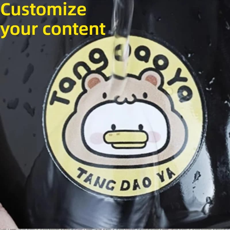200 Pieces Personalized Cold Transfer Stickers 12cm, Custom Logo No Need for Heat, Nettlecomanie for Bottles and Laptops
