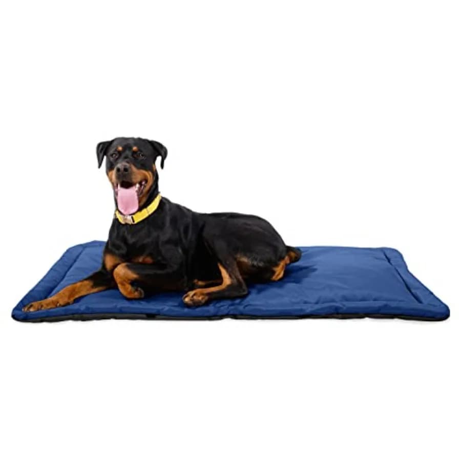 Tappetino per Gabbia per Cani in Tessuto Ripstop Resistente - Lavabile in Lavatrice, XL, per Cani di Taglia Extra Large, 47 x 29, Adatto a Gabbie con Rete Metallica 48, Blu
