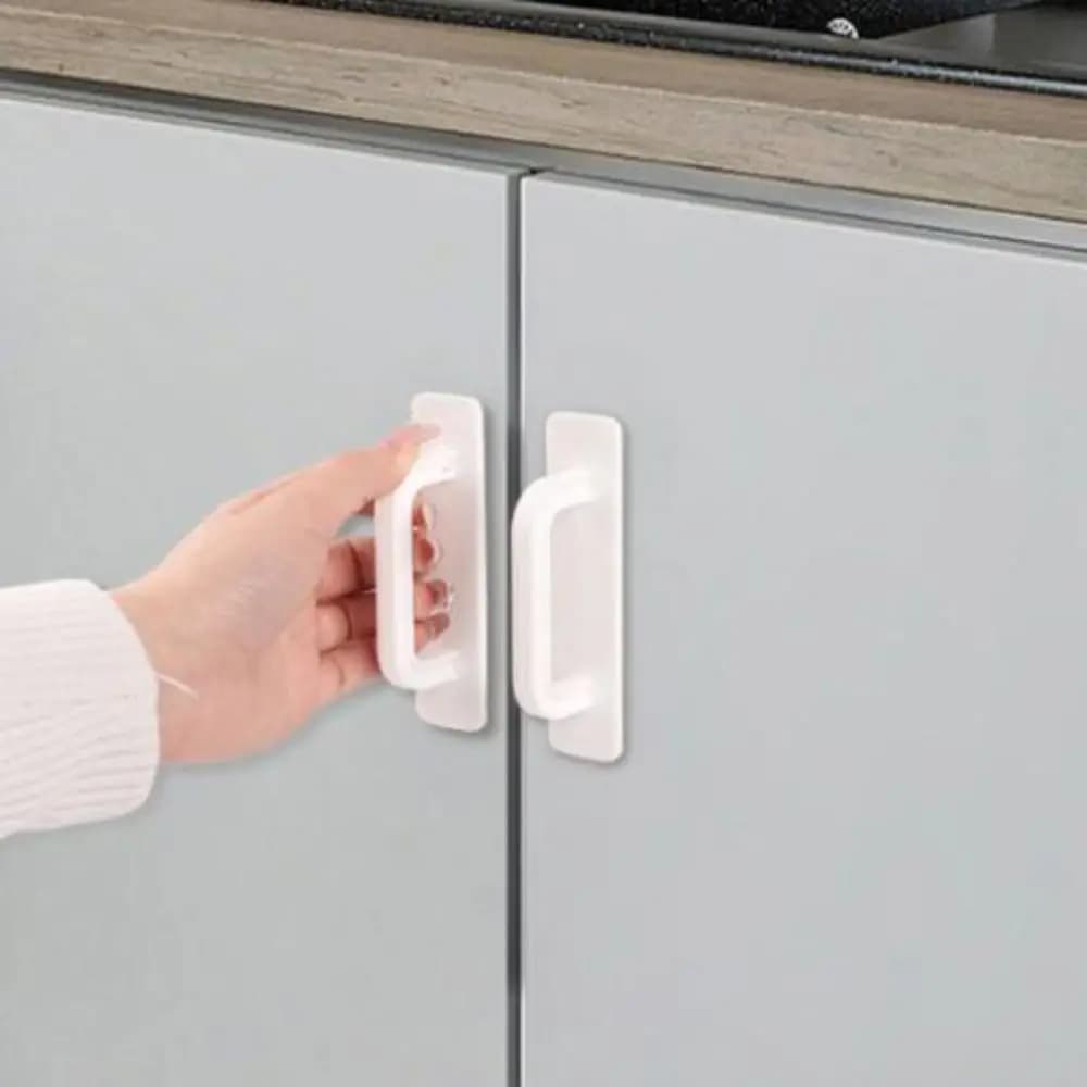 Nuove maniglie per cassetti autoadesive Maniglia per porta in plastica multiuso Pasta Manopola durevole Dispositivo ausiliario per finestre