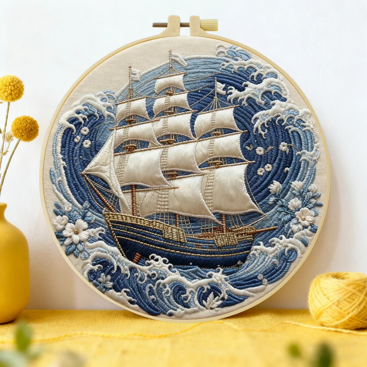 Kit di ricamo per principianti 1pc 20X20CM/15X15CM 7.87/6.3 pollici, kit fai da te, set di cucito artistico per principianti