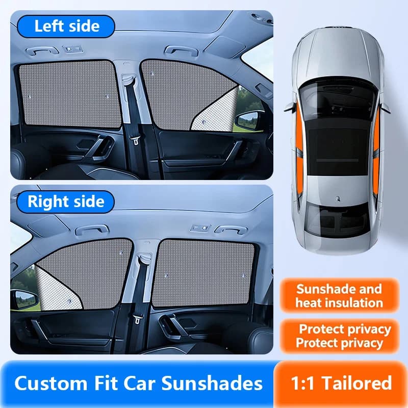 Parasole per auto personalizzati, tendine per la privacy, protezione UV per Dodge Durango 4 DR SUV 2004-2009, finestrini laterali anteriori e posteriori