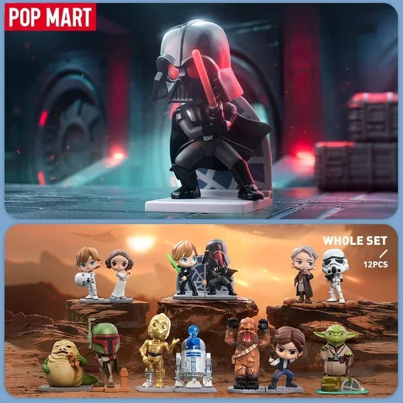 POP MART Serie Star Wars Mystery Box - Bustina a Sorpresa con Statuette Anime Carine, Ornamenti Regalo, Bambole da Collezione