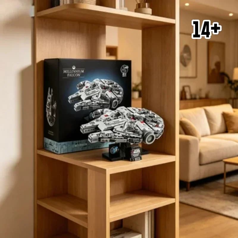 Bandai New Arrival 75375 Millennium Falcon Official Style Bricks Construction Toy for Gift compatible with LEGO bricks
