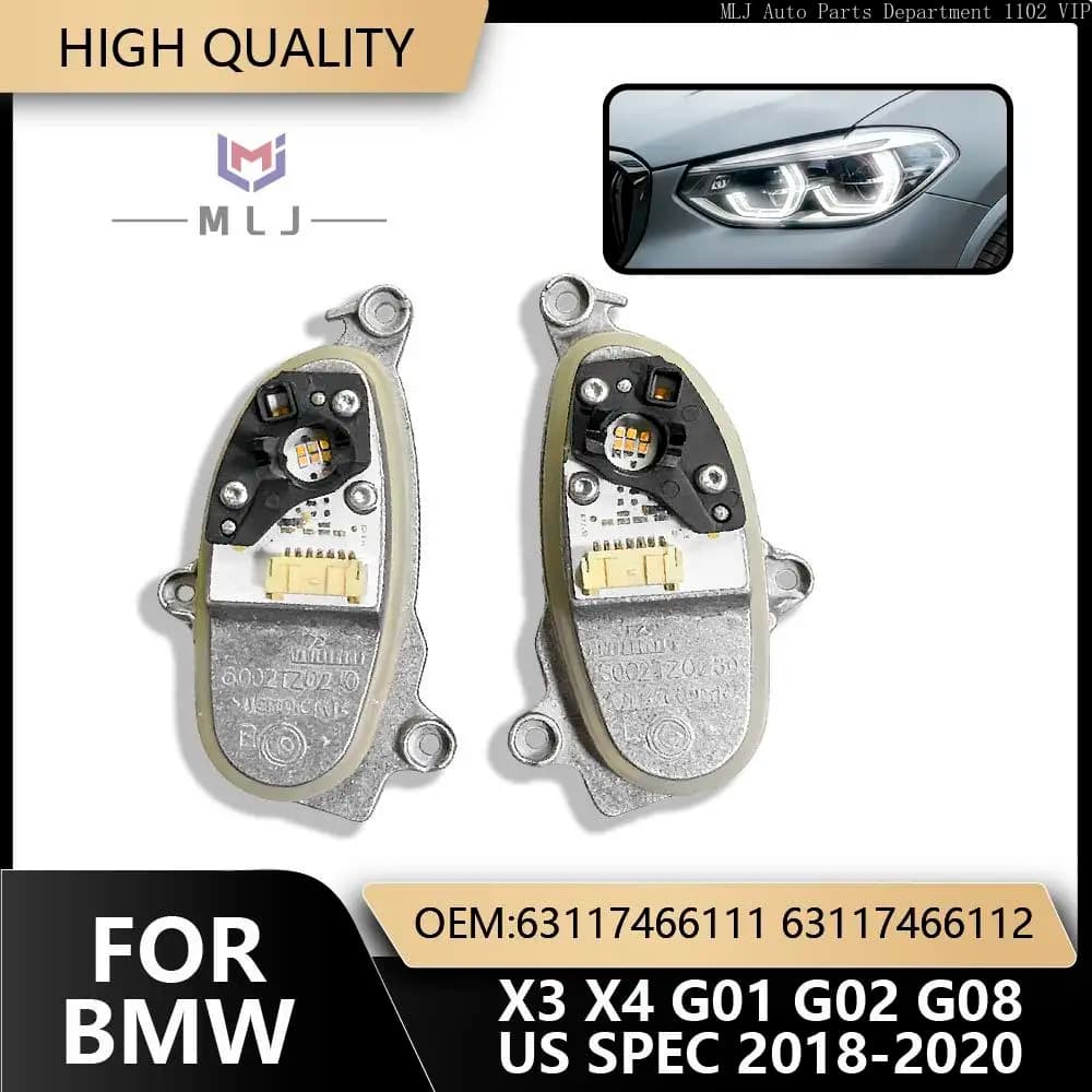 63117466111 For 2018-2020 BMW X3 X4 G01 G02 G08 US Version LED Headlight Control Unit DRL Module Car Accessories 63117466112