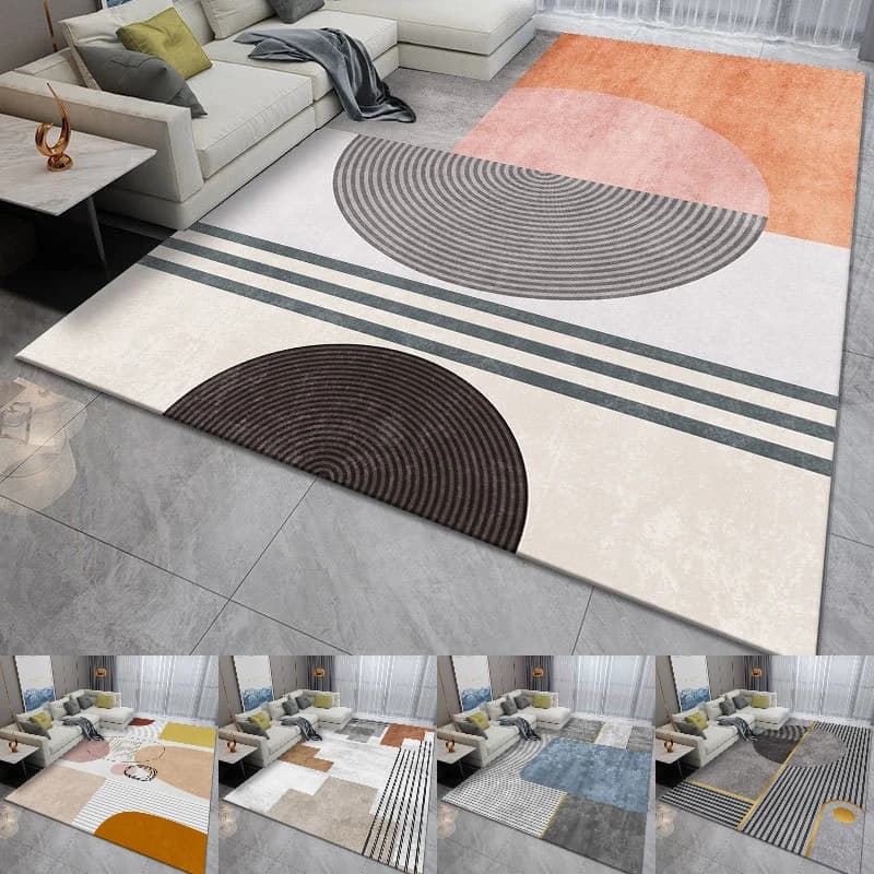 Tappeto stile scandinavo Fresco Ins Camera da letto Tappeti da comodino Soggiorno Tappetini da tavolino morbidi premium Coperta Minimalista Bella