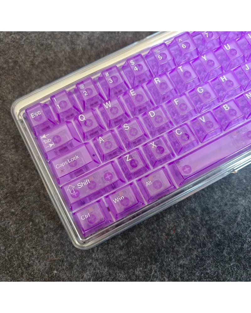 Keycap customization Transparent PC material Side engraving Mechanical keyboard Keycap Color Original factory Highly transparent