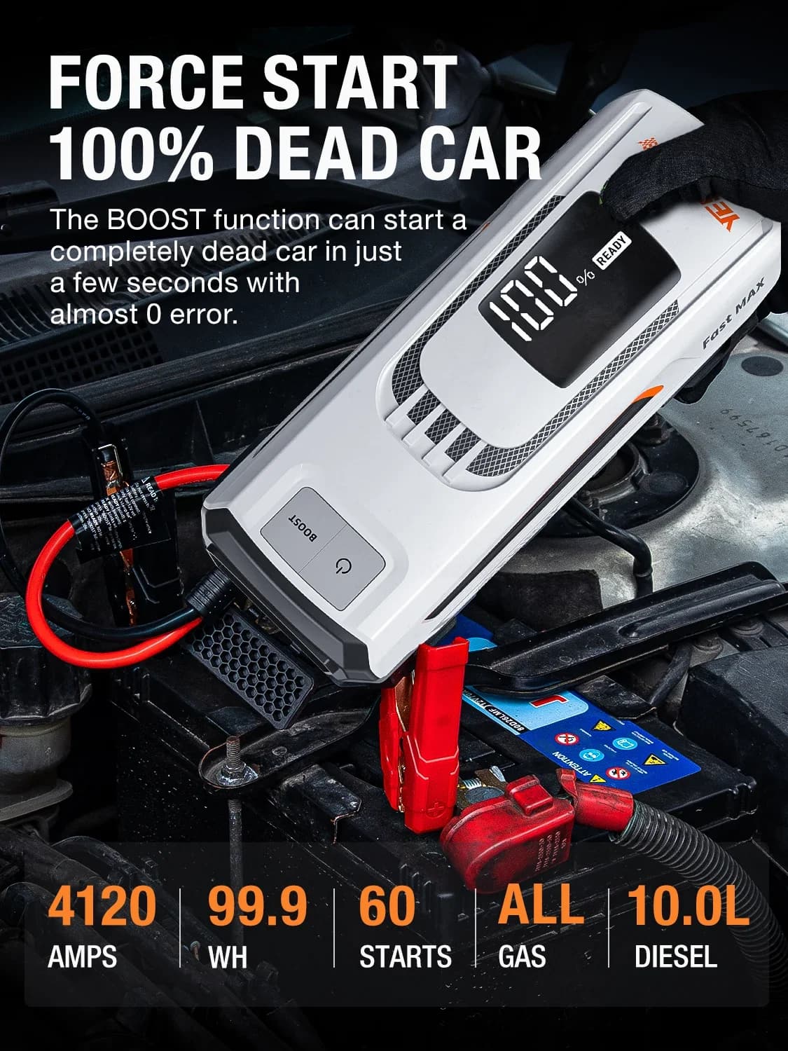 z Per simper FAST MAX Modello 27000mAh Avviatore di emergenza Batteria Booster Avviatore di emergenza per auto ad alta potenza