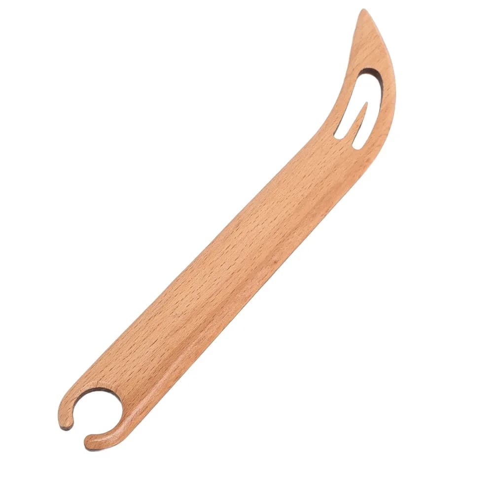 2Pcs Portable Wooden Weaving Shuttles Smooth Surface Beveled Edge Knitting Loom Tools Hand Loom Stick DIY Crafts