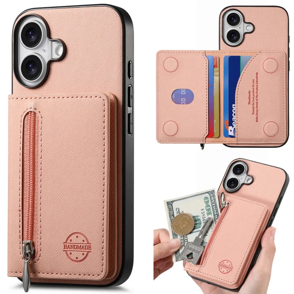 Custodia di Lusso con Blocco RFID in Pelle con Cerniera per OnePlus 15 15R 13 13R 5G, Cover Posteriore per One Plus ACE 5 Pro 6 6T 15 R 13