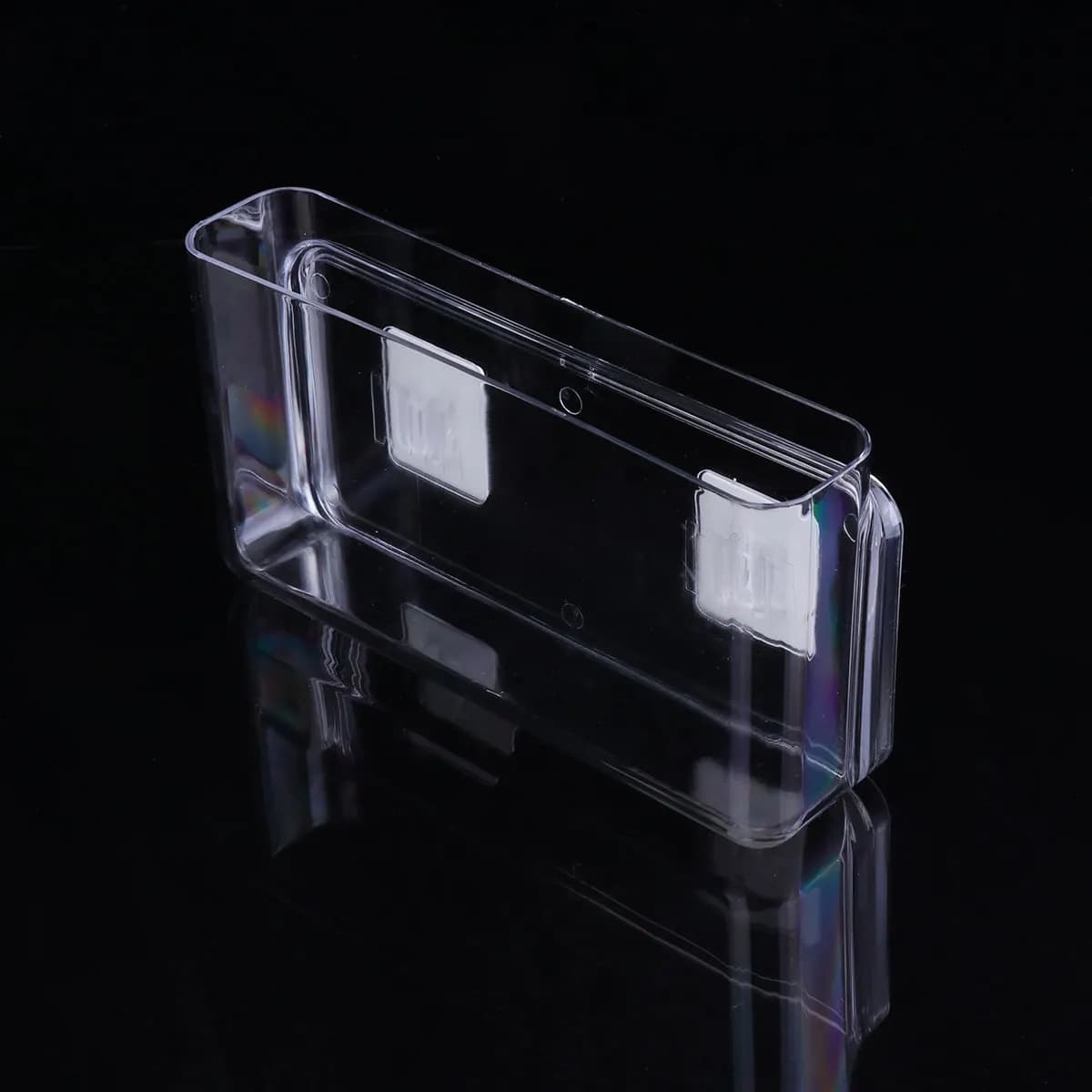 Large Transparent Remote Control Storage Box Four Leaf Clover Shaped Desktop Organizer For Office Home Desk Stationery