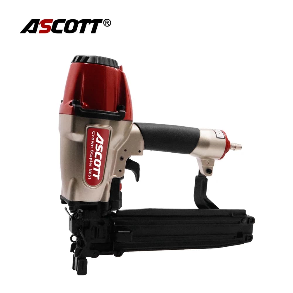 Ascott N851 Chiodatrice Pneumatica 16Ga 7/16" a Corona Media per Carpenteria, Tappezzeria, Mobili, Armadi e Recinzioni