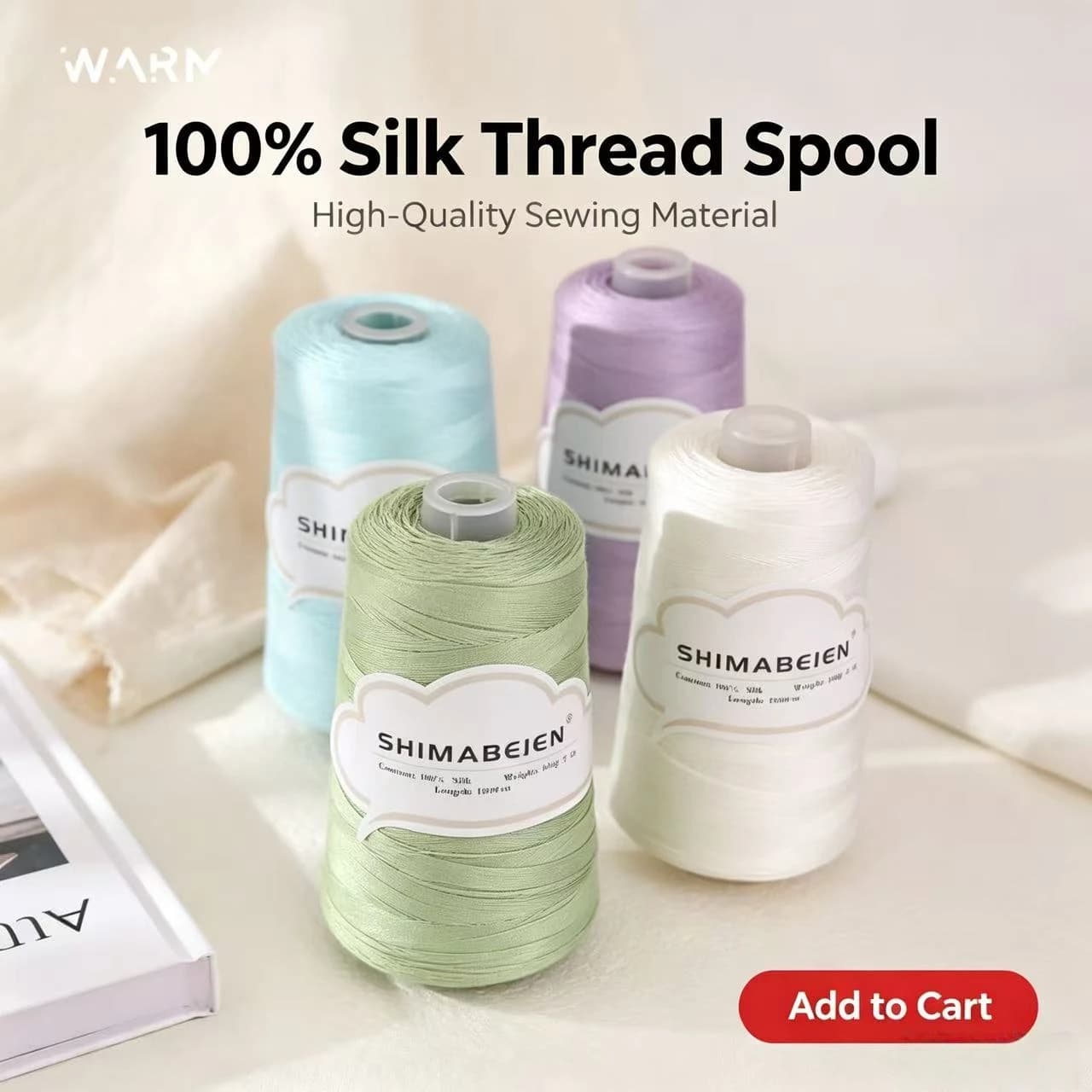 300g, 1800m, silk bamboo charcoal lace yarn for knitting and crocheting vests, shawls, sweaters, and handicrafts. Spring and sum