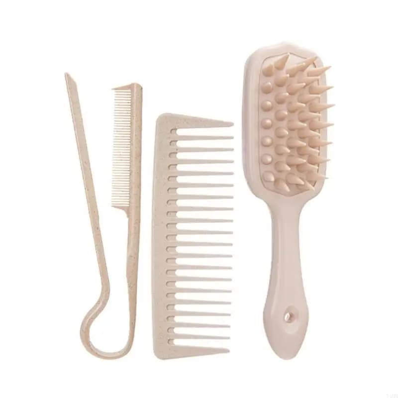 Pice styling per parrucchiere salone con peli raddrizzanti a V che districano pettine del cuoio capelluto massager t4mb